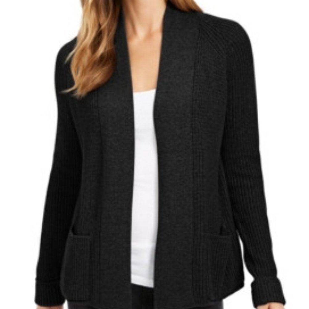 CHARTER club cotton open front cardigan